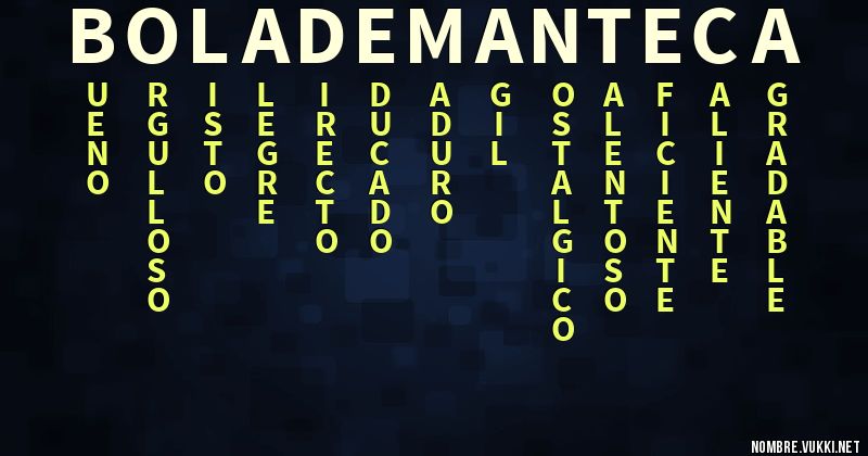 Acróstico bola de manteca