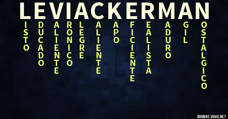 Acróstico levi ackerman