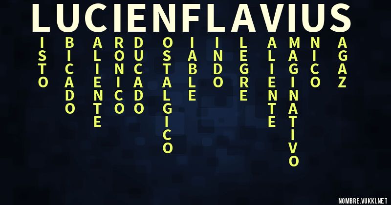Acróstico lucien flavius