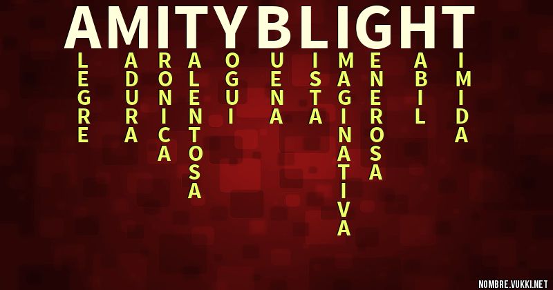 Acróstico amity blight