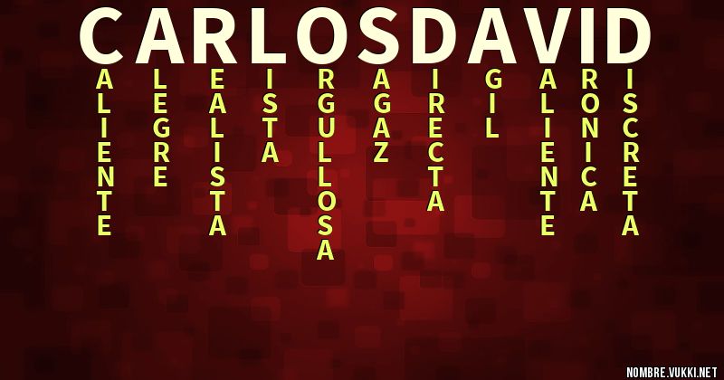 Acróstico carlos david