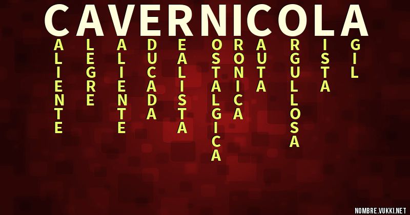 Acróstico cavernicola