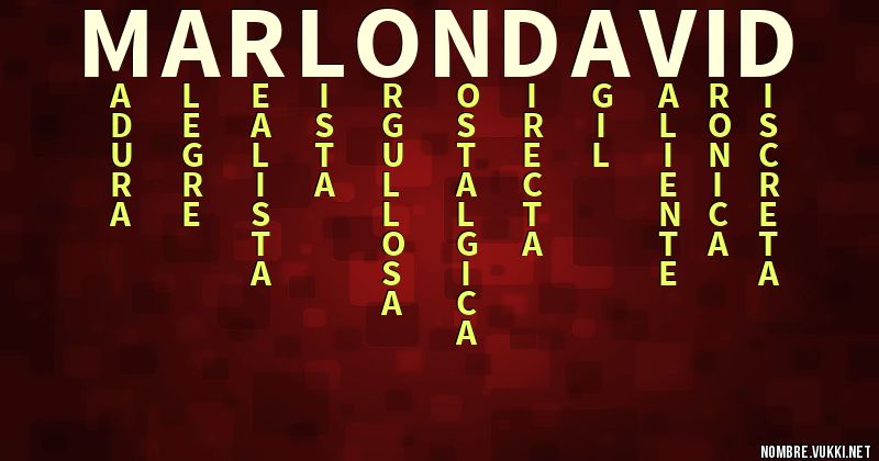 Acróstico marlon david