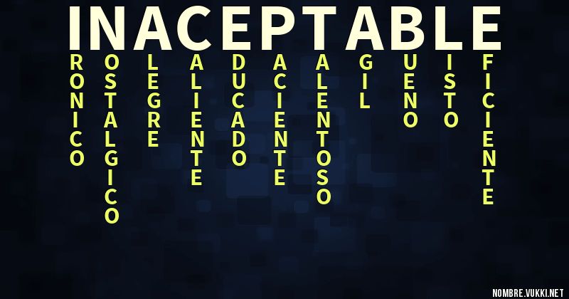 Acróstico inaceptable