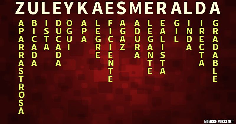 Acróstico zuleyka esmeralda