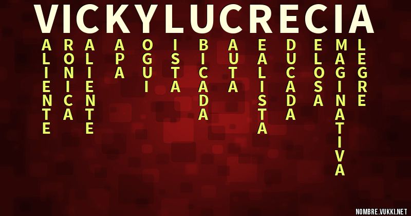 Acróstico vicky lucrecia