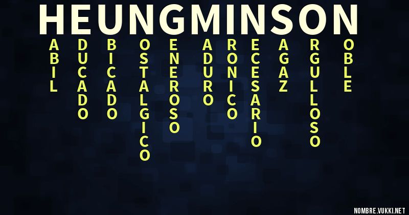 Acróstico heung min son