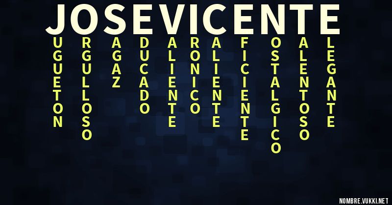 Acróstico josé vicente