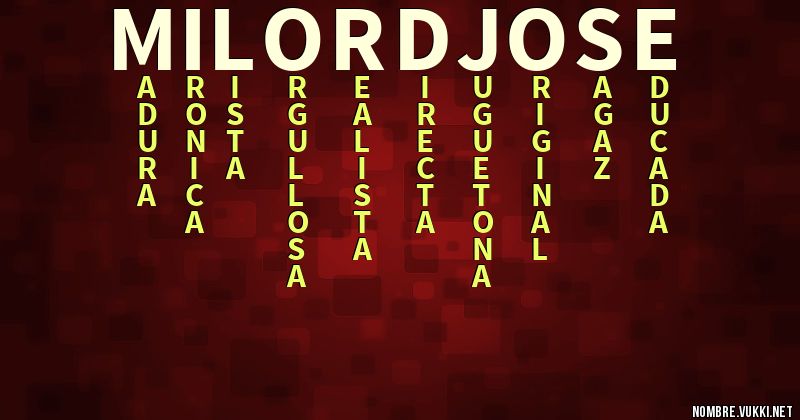 Acróstico milord josé