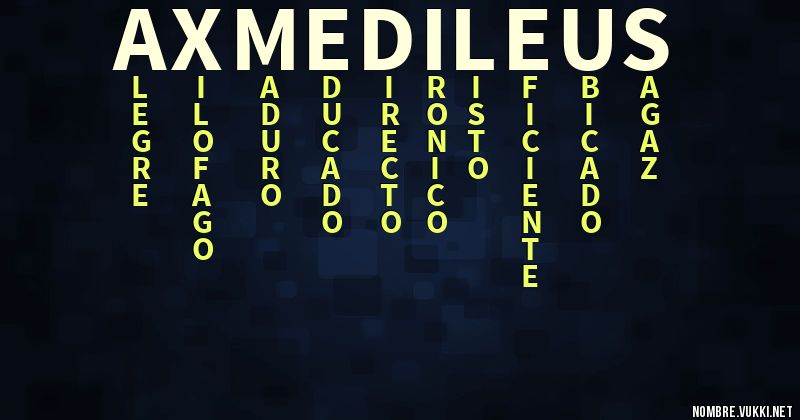 Acróstico axmedileus