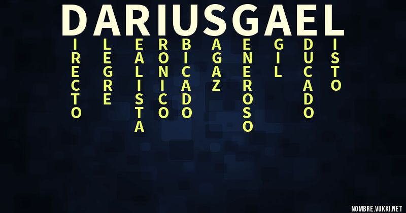 Acróstico darius gael