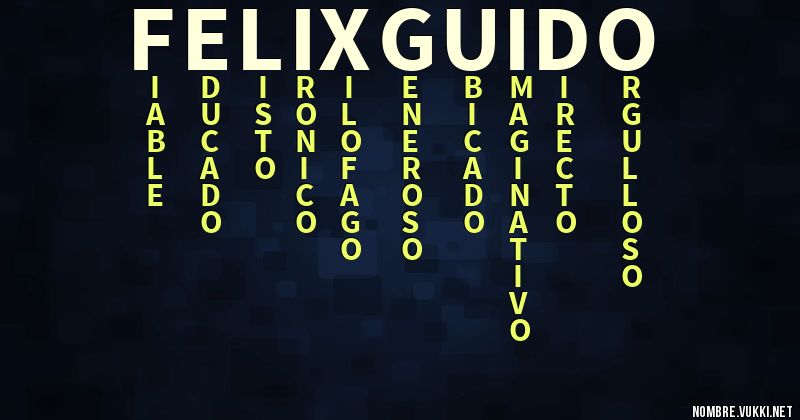 Acróstico felix guido