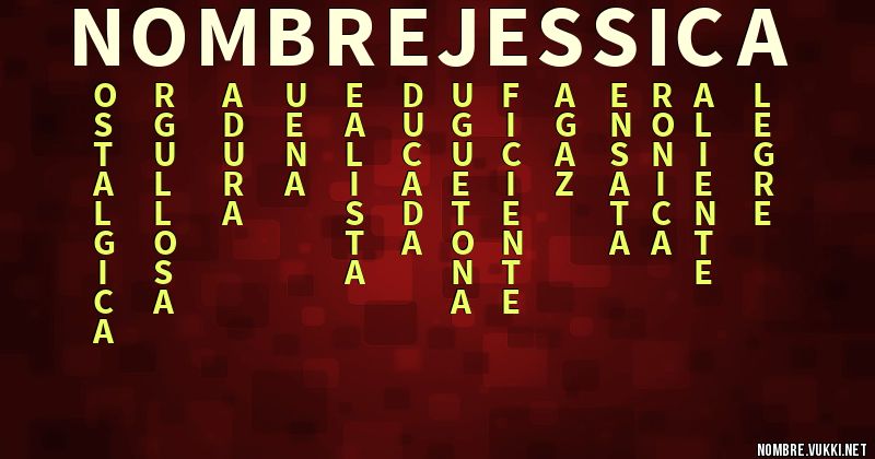 Acróstico nombre jessica