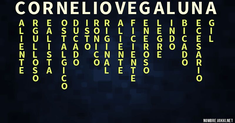 Acróstico cornelio vega luna