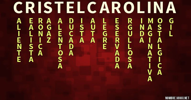 Acróstico cristel carolina