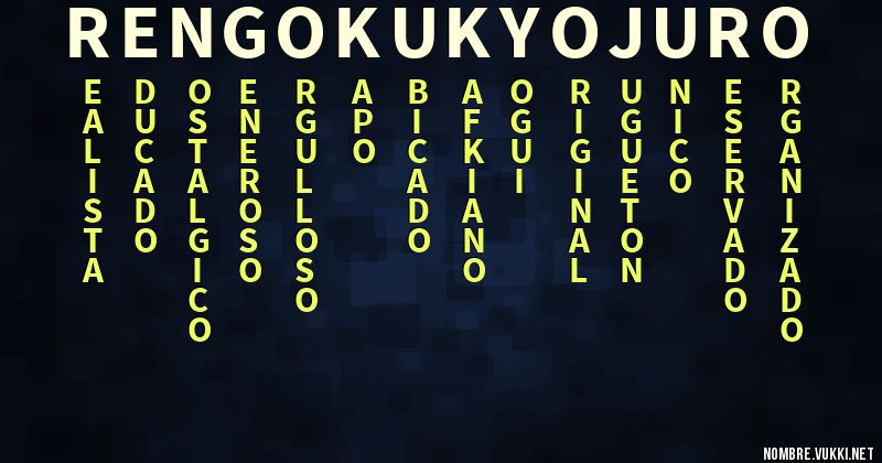 Acróstico rengoku kyojuro