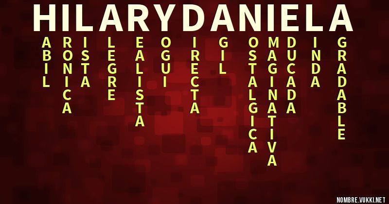 Acróstico hilary daniela