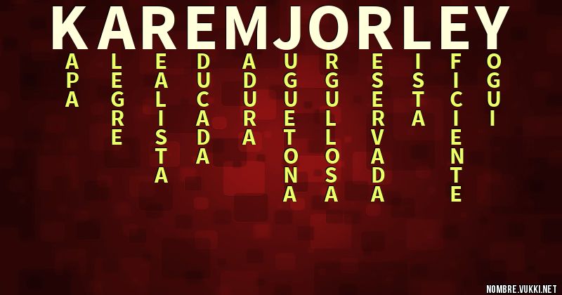 Acróstico karem jorley