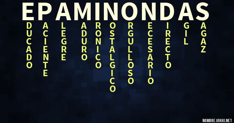 Acróstico epaminondas