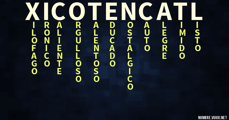 Acróstico xicotencatl