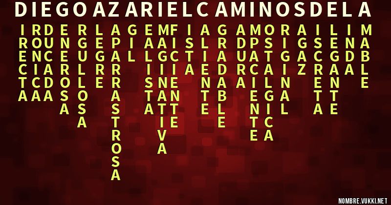 Acróstico diego azariel caminos de la