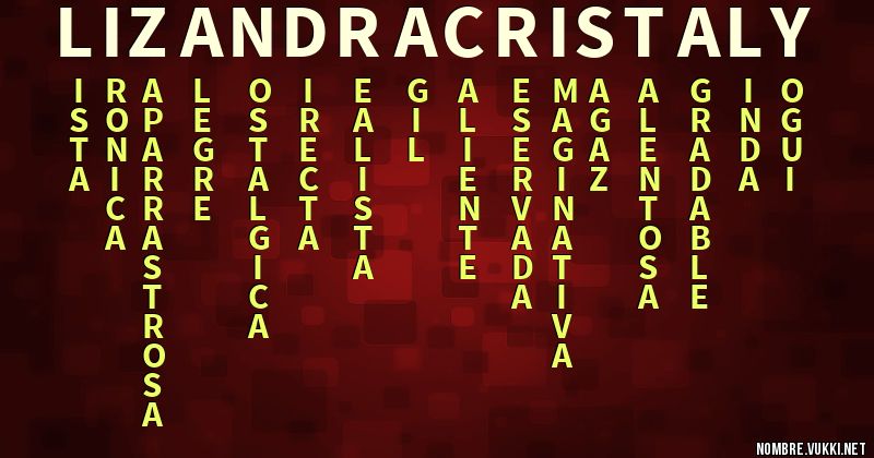 Acróstico lizandra cristaly