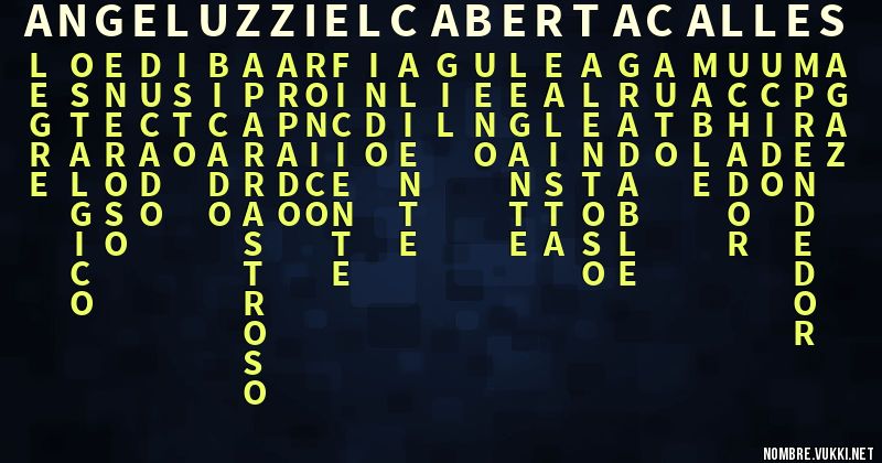 Acróstico angel uzziel caberta calles
