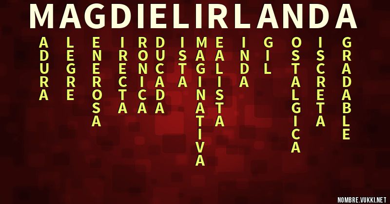 Acróstico magdiel irlanda