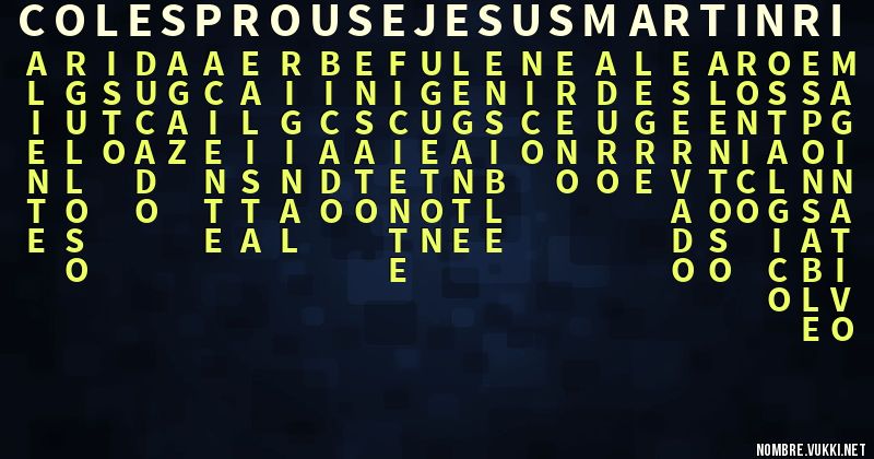 Acróstico cole sprouse jesus martin ri