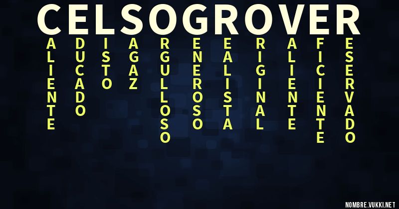 Acróstico celso grover