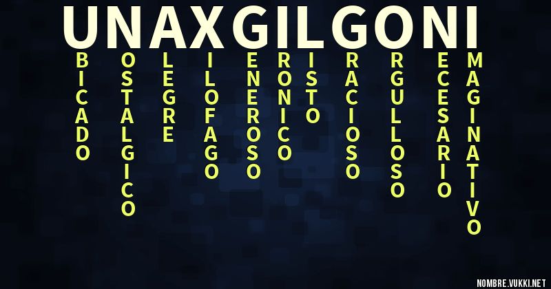 Acróstico unax gil goñi