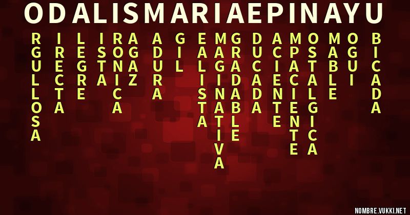 Acróstico odalis maria epinayu