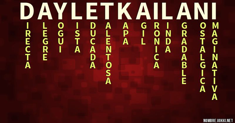 Acróstico daylet kailani