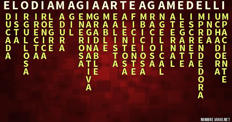 Acróstico elodia magia arteaga medelli