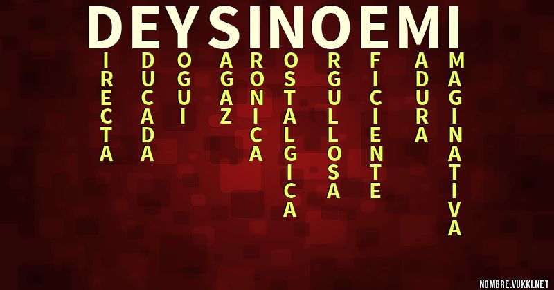 Acróstico deysi noemi