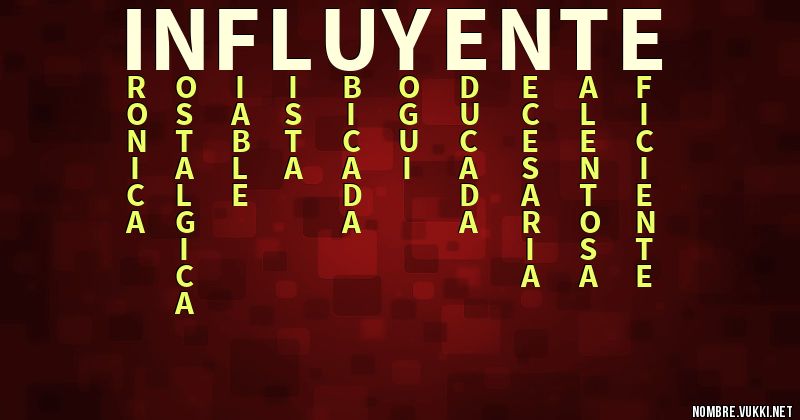Acróstico influyente