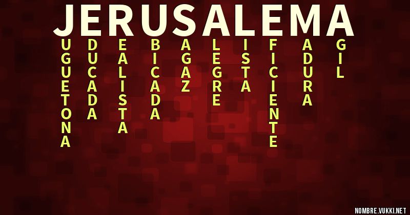 Acróstico jerusalema