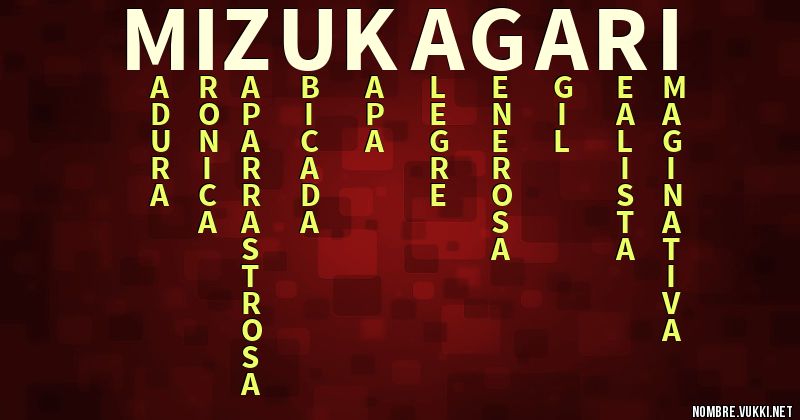 Acróstico mizu kagari
