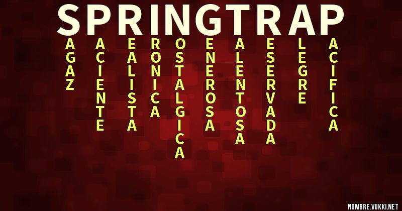 Acróstico springtrap