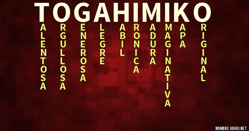 Acróstico toga himiko