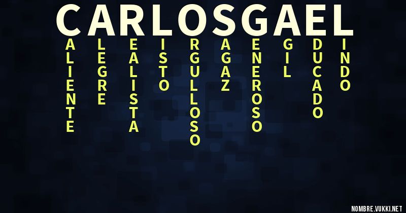 Acróstico carlos gael