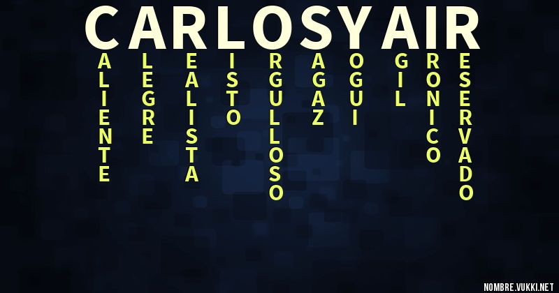 Acróstico carlos yair