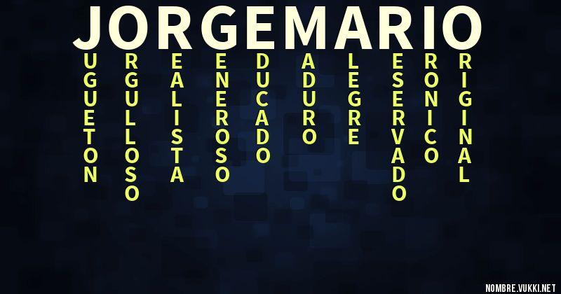 Acróstico jorge mario