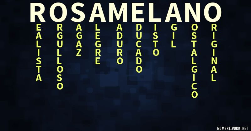 Acróstico rosamelano