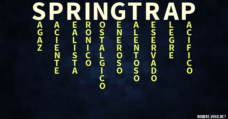 Acróstico springtrap
