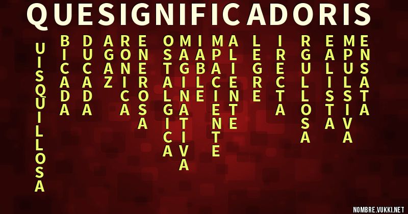 Acróstico que significa doris