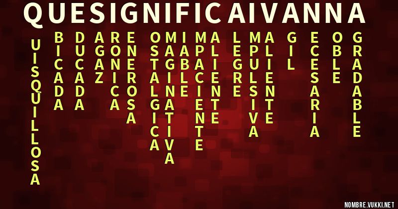 Acróstico que significa ivanna