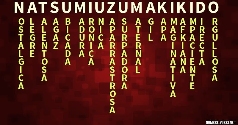 Acróstico natsumi  uzumaki kido