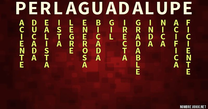 Acróstico perla guadalupe