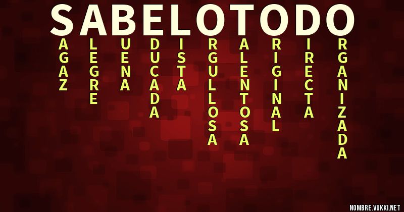 Acróstico sabelotodo